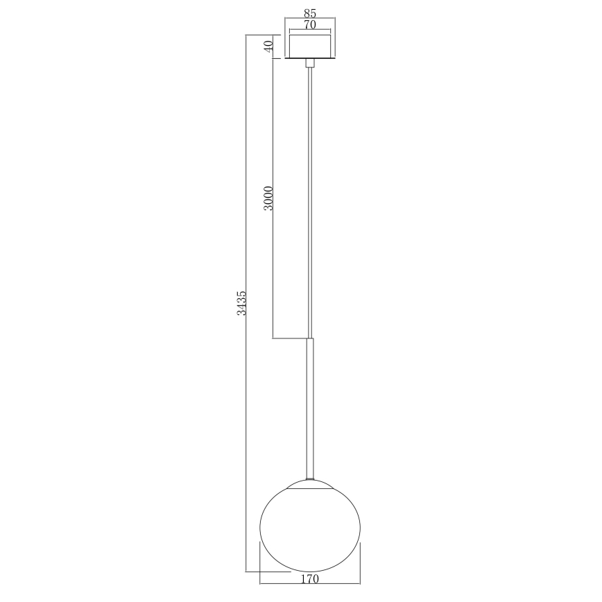 Ondaluce - Suspension sur câble JEWEL 1xE14/10W/230V Ø 17 cm noir / noir fumé