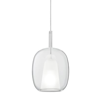 Ondaluce - Suspension sur câble THELMA 3xE27/15W/230V Ø 19,5 cm doré/transparent