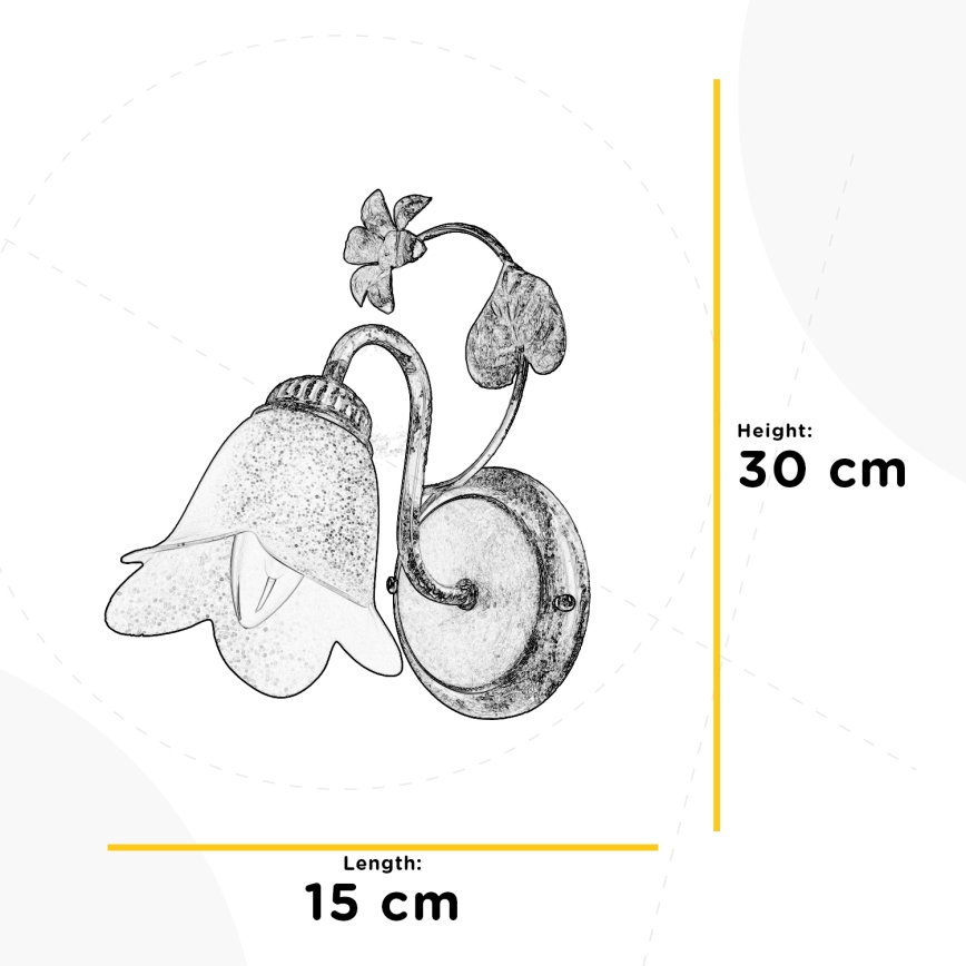 ONLI - Applique murale BOTTON DORO 1xE14/6W/230V