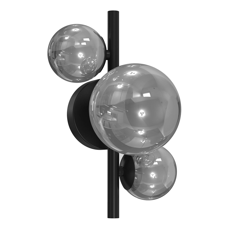ONLI - Applique murale PALOMA 3xG9/10W/230V noir/fumé