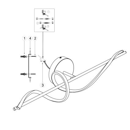 ONLI - Applique murale TWIST LED/25W/230V 4000K noir