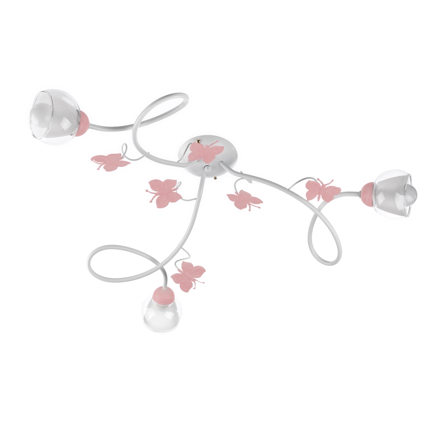 ONLI - Bevestigde hanglamp voor kinderen BUTTERFLY 3xE14/6W/230V