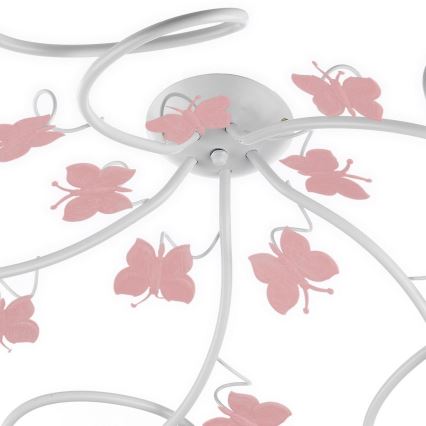 ONLI - Bevestigde hanglamp voor kinderen BUTTERFLY 5xE14/6W/230V