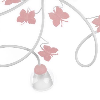 ONLI - Bevestigde hanglamp voor kinderen BUTTERFLY 5xE14/6W/230V