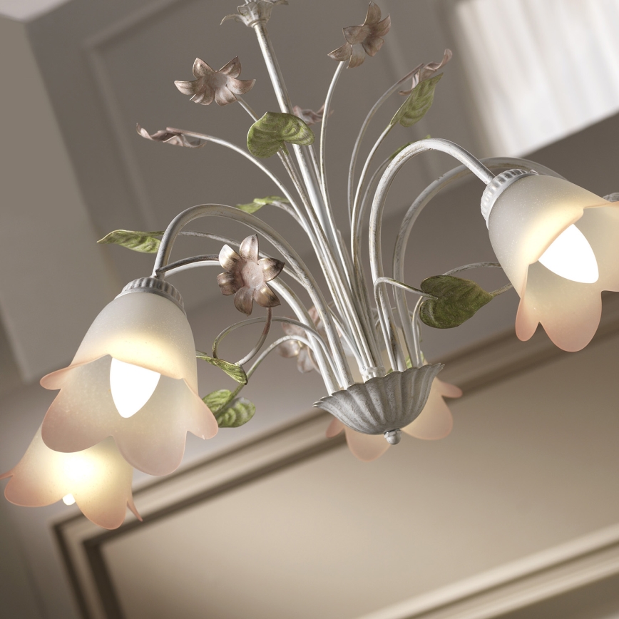 ONLI - Hanglamp aan een ketting BOTTON DORO 5xE14/6W/230V