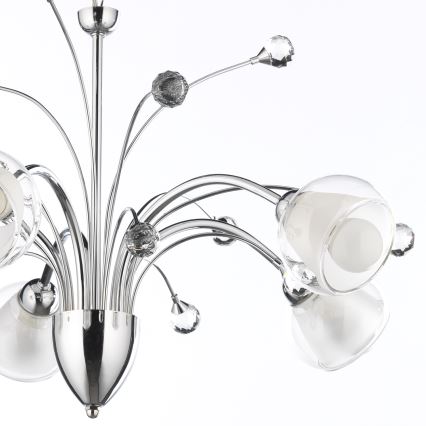 ONLI - Hanglamp aan een ketting DIAMANTE 5xE14/6W/230V