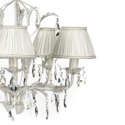 ONLI - Hanglamp aan een ketting KAREN 5xE14/6W/230V wit