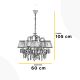 ONLI - Hanglamp aan een ketting KAREN 5xE14/6W/230V wit