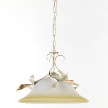 ONLI - Hanglamp aan een ketting LUCREZIA 1xE27/22W/230V crème