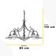 ONLI - Hanglamp aan een ketting ROSINA 5xE14/6W/230V