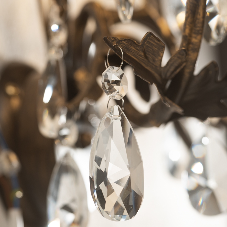 ONLI - Hanglamp aan een ketting TERESA 5xE14/6W/230V brons