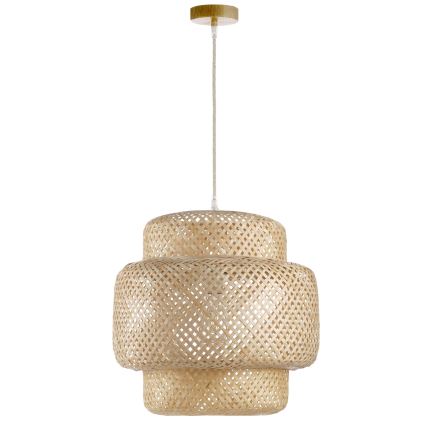 ONLI - Hanglamp aan een koord BAMBOO 1xE27/22W/230V bamboe