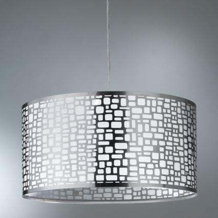 ONLI - Hanglamp aan een koord BRUCE 1xE27/15W/230V diameter 45 cm mat chroom