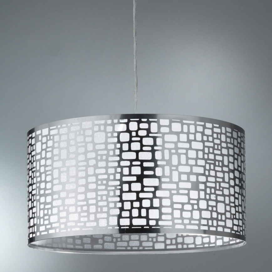 ONLI - Hanglamp aan een koord BRUCE 1xE27/15W/230V diameter 45 cm mat chroom