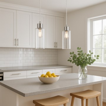 ONLI - Hanglamp aan een koord DODO 1xE27/22W/230V glanzend chroom