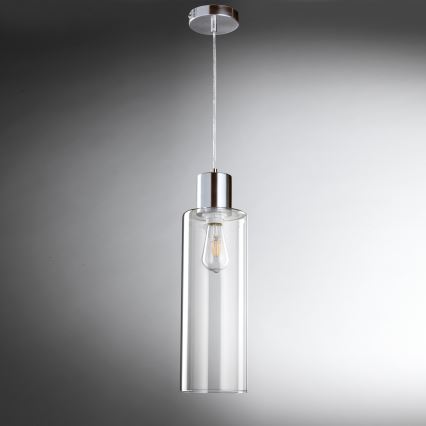 ONLI - Hanglamp aan een koord DODO 1xE27/22W/230V glanzend chroom