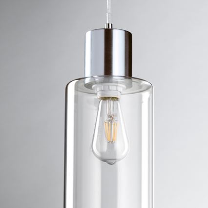ONLI - Hanglamp aan een koord DODO 1xE27/22W/230V glanzend chroom