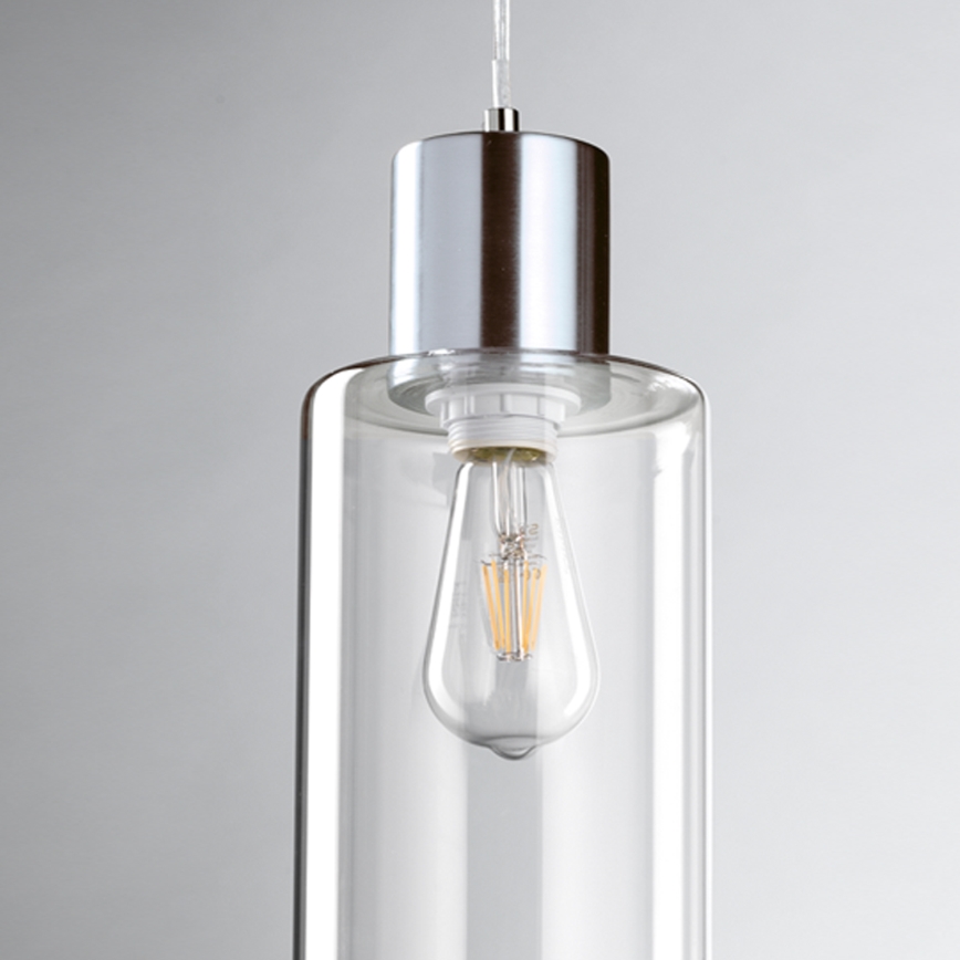 ONLI - Hanglamp aan een koord DODO 1xE27/22W/230V glanzend chroom