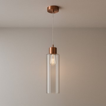 ONLI - Hanglamp aan een koord DODO 1xE27/22W/230V koper