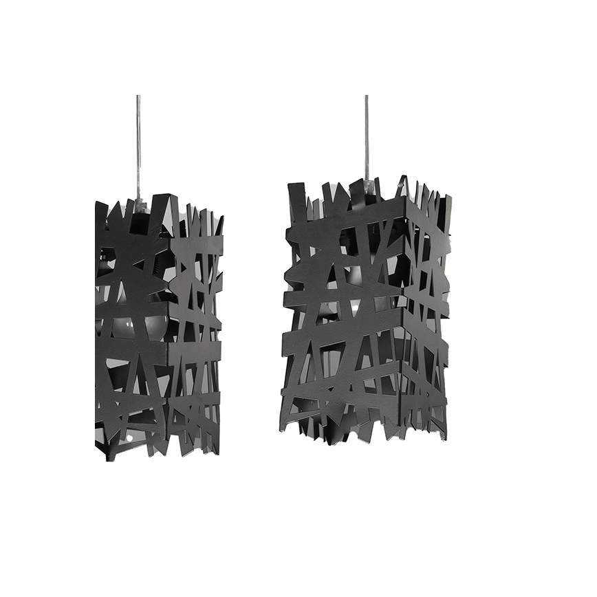 ONLI - Hanglamp aan een koord FORESTA 3xE27/15W/230V zwart