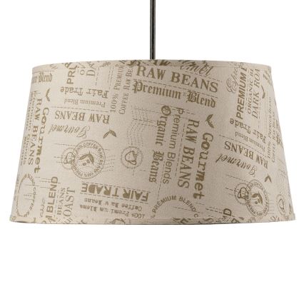 ONLI - Hanglamp aan een koord MAIDA 1xE27/15W/230V diameter 50 cm bruin