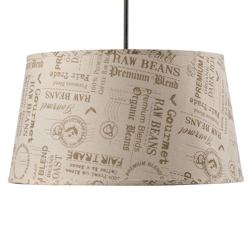 ONLI - Hanglamp aan een koord MAIDA 1xE27/15W/230V diameter 50 cm bruin