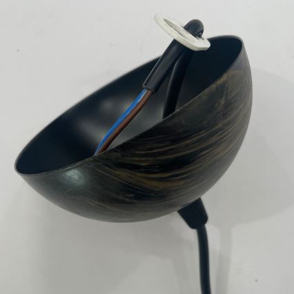 ONLI - Hanglamp aan een koord MAIDA 1xE27/15W/230V diameter 50 cm bruin