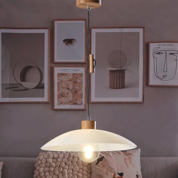 ONLI - Hanglamp aan een koord OHANA 1xE27/22W/230V beige