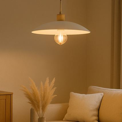 ONLI - Hanglamp aan een koord OHANA 1xE27/22W/230V beige