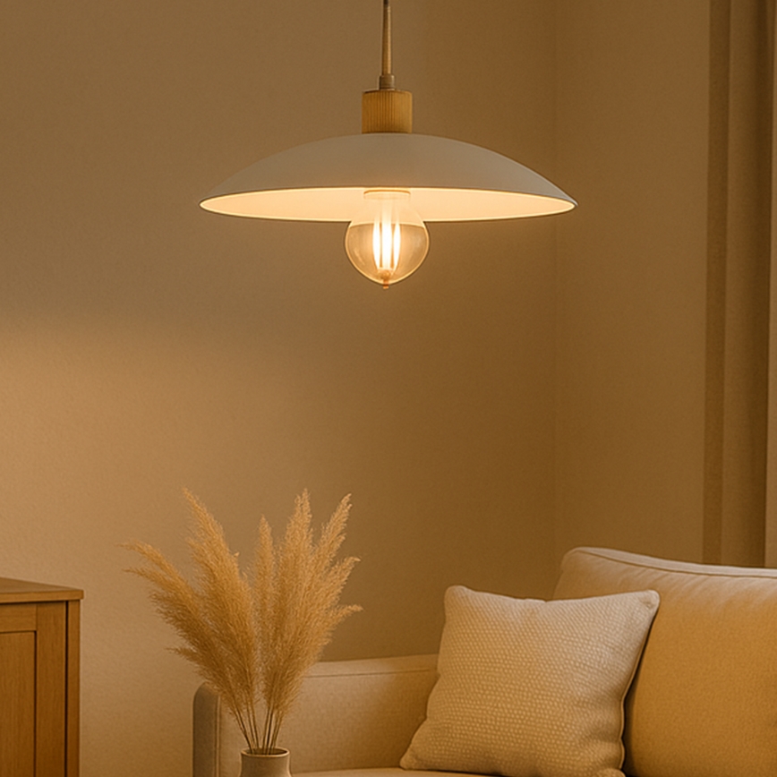 ONLI - Hanglamp aan een koord OHANA 1xE27/22W/230V beige