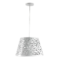 ONLI - Hanglamp aan een koord RICKY 1xE27/15W/230V diameter 40 cm wit