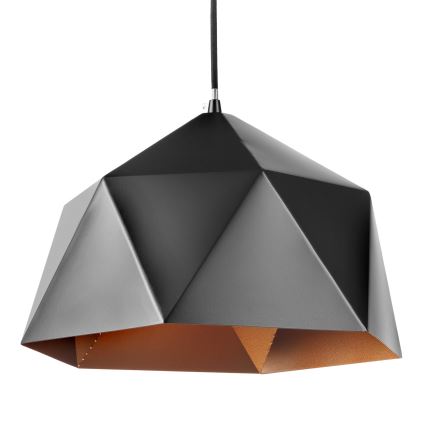 ONLI - Hanglamp aan een koord YONG 1xE27/22W/230V zwart diameter 38 cm