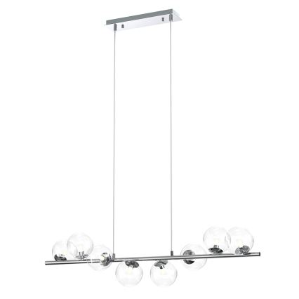 ONLI - Hanglamp met kabelophanging KIMBERLY 8xG9/6W/230V hoogglans chroom