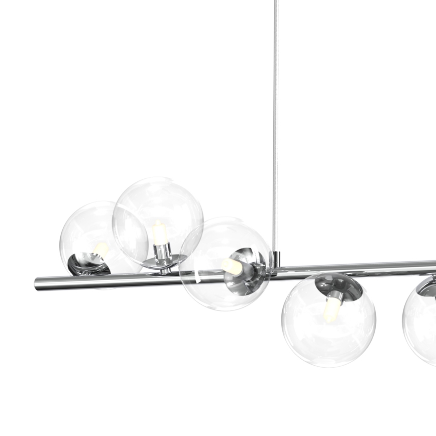 ONLI - Hanglamp met kabelophanging KIMBERLY 8xG9/6W/230V hoogglans chroom