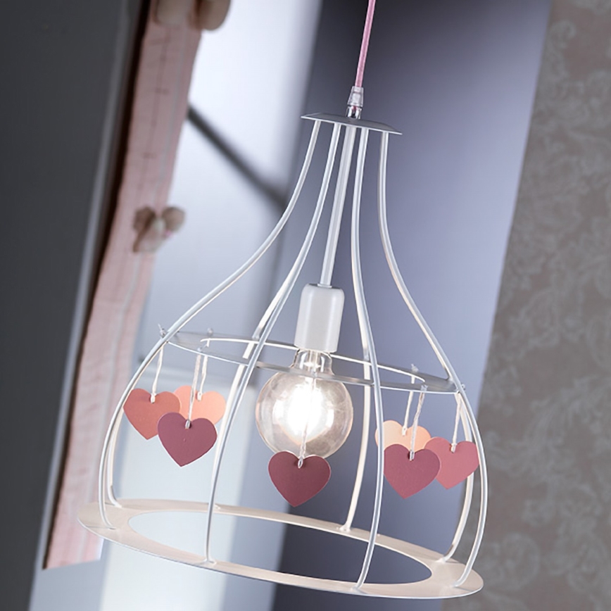 ONLI - Hanglamp voor kinderen TITTA 1xE27/22W/230V roze