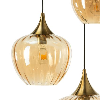 ONLI - kabelhanglamp ELIDE 3xE27/15W/230V zwart/koper