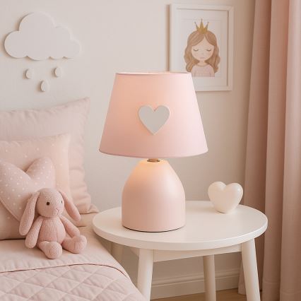 ONLI - Kleine kinderlamp TITTA 1xE14/6W/230V 20 cm roze
