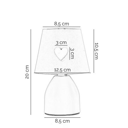 ONLI - Kleine kinderlamp TITTA 1xE14/6W/230V 20 cm roze