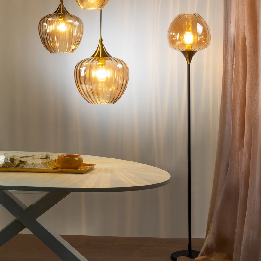 ONLI - Lampadaire ELIDE 1xE27/15W/230V noir/cuivré