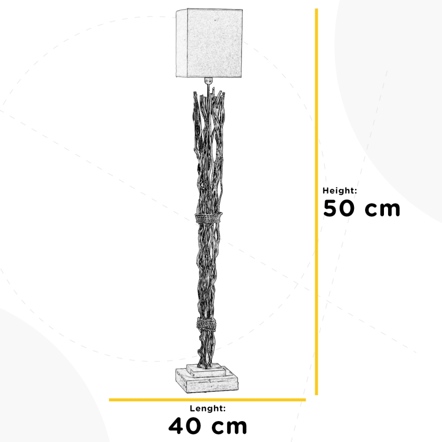 ONLI - Lampadaire MARICA 1xE27/22W/230V