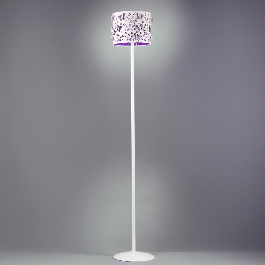 ONLI - Lampadaire TITILLA 1xE27/22W/230V violet/blanc