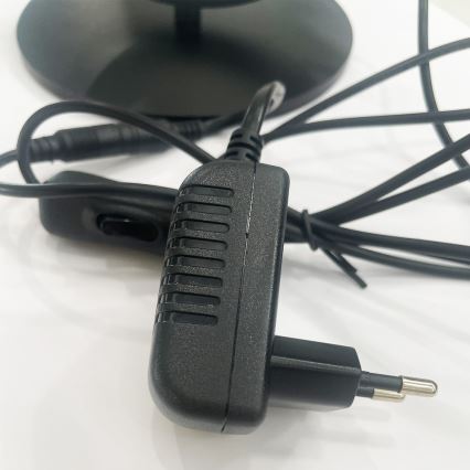 ONLI - Lampe de bureau LED RINGS LED/17W/230V 4000K 37 cm noire