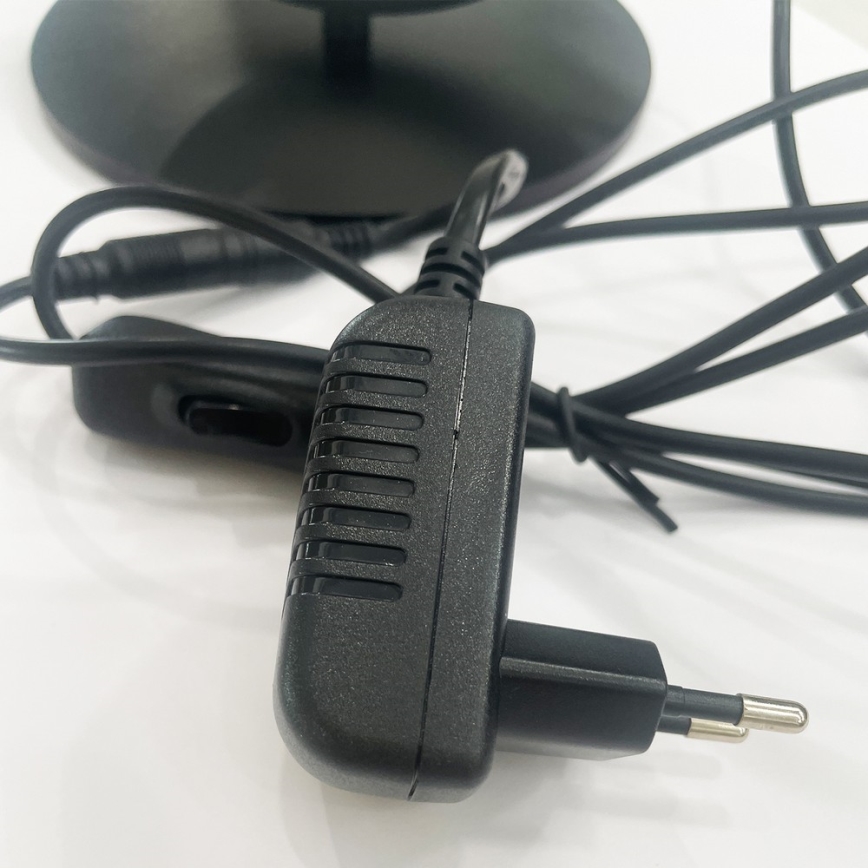 ONLI - Lampe de bureau LED RINGS LED/17W/230V 4000K 37 cm noire