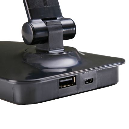 ONLI - Lampe de table à intensité variable avec port USB DESKI LED/7W/230V 4000K noir