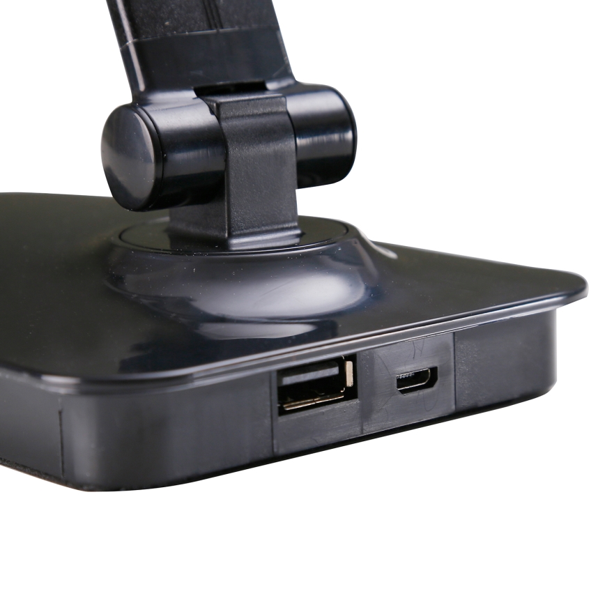 ONLI - Lampe de table à intensité variable avec port USB DESKI LED/7W/230V 4000K noir