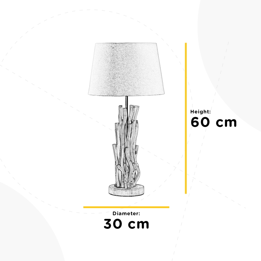 ONLI - Lampe de table AGAR 1xE27/22W/230V 60 cm