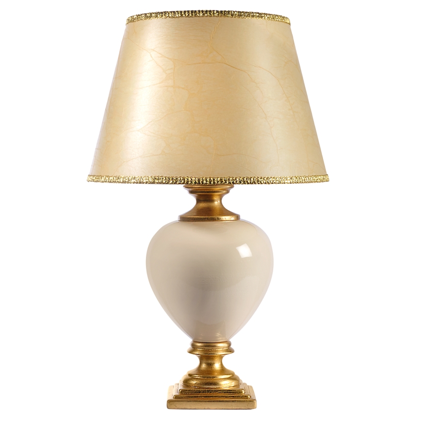 ONLI - Lampe de table AMADEUS 1xE27/15W/230V 72 cm beige/doré