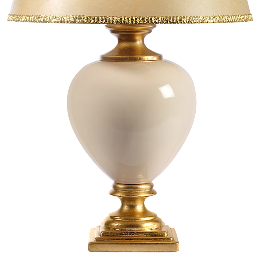 ONLI - Lampe de table AMADEUS 1xE27/15W/230V 72 cm beige/doré