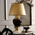 ONLI - Lampe de table AMADEUS 1xE27/15W/230V 72 cm noir/doré