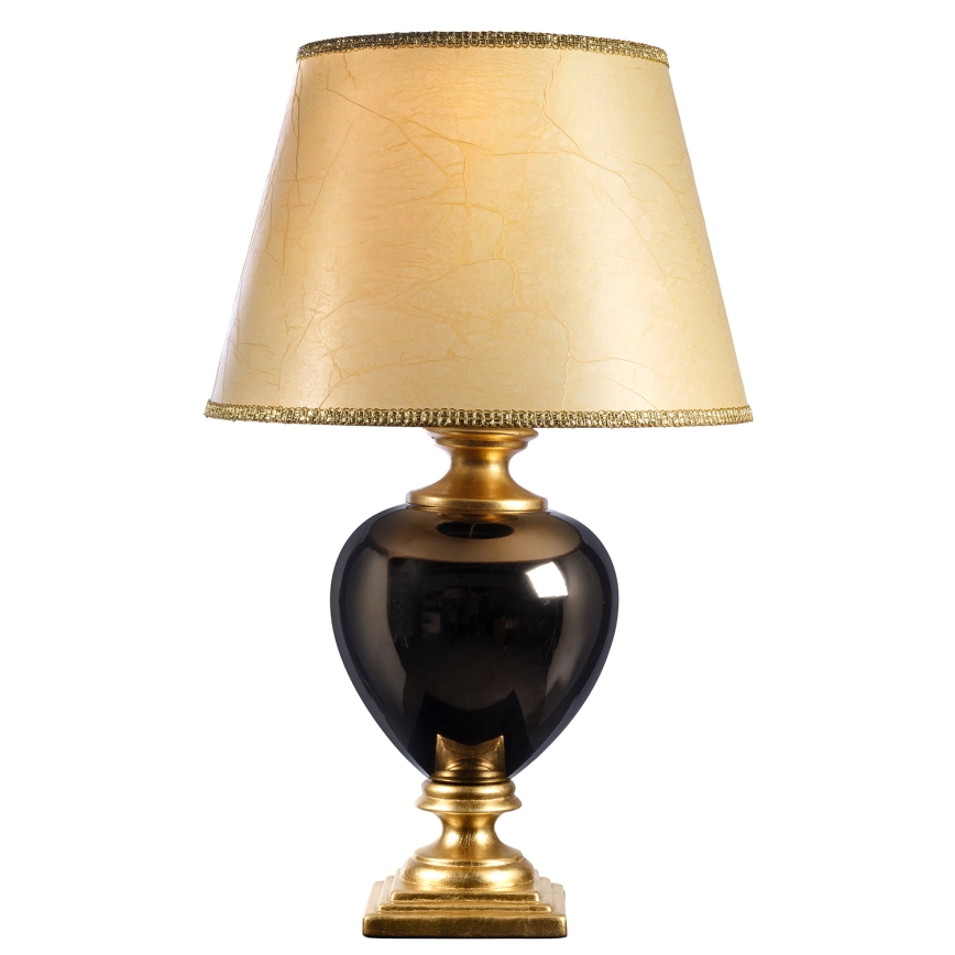 ONLI - Lampe de table AMADEUS 1xE27/15W/230V 72 cm noir/doré